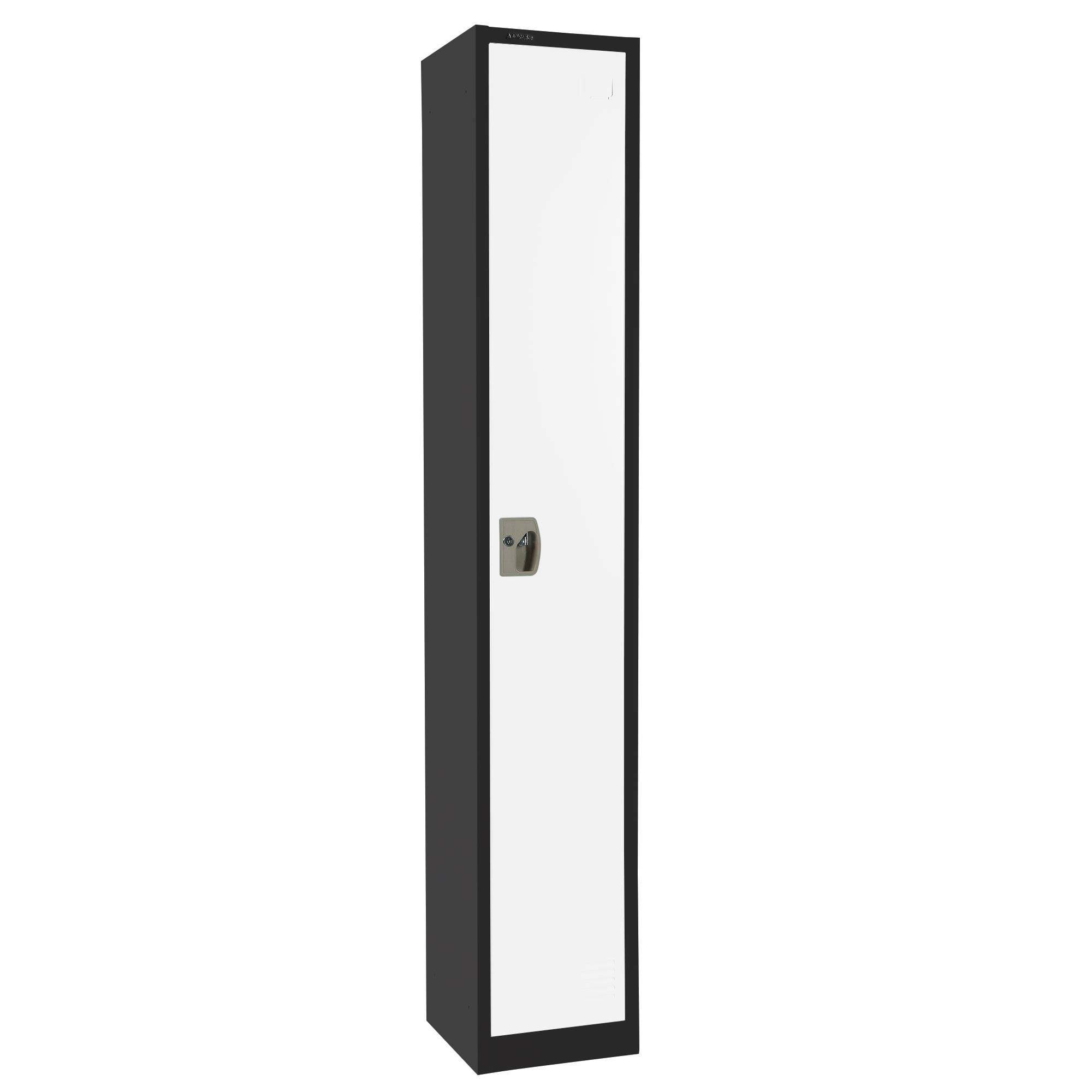 Alpine, 72in.H 1-Tier Steel Storage Locker, Blue, 2-Pack, Height 72 in, Width 12 in, Color Black, Model# ADI629-201-B-W-PKG-4